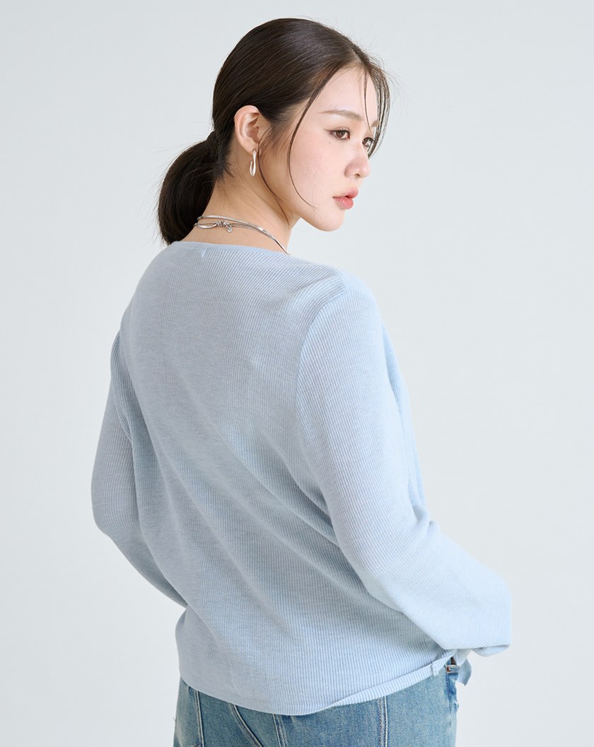 柔軟羊毛假兩件針織外套(三色)