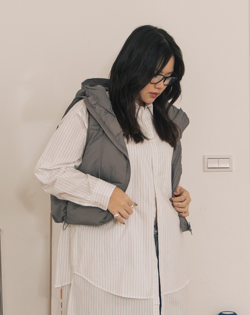 輕盈不臃腫羽絨連帽背心(三色)