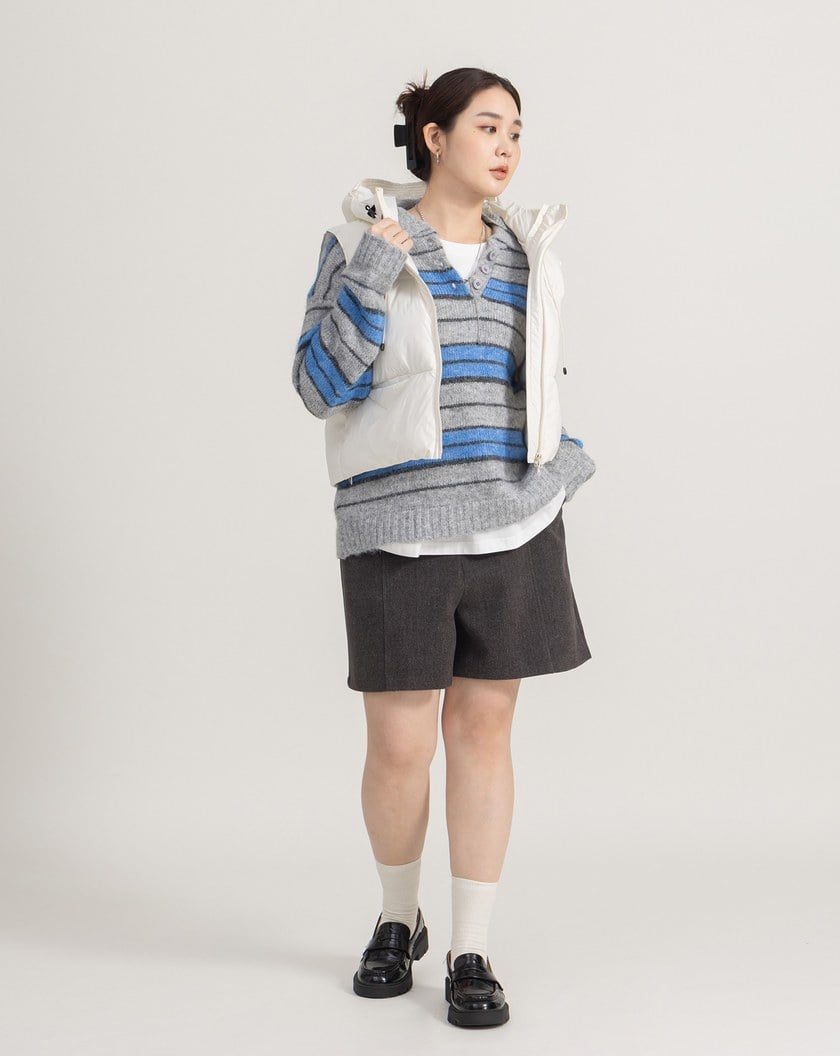 輕盈不臃腫羽絨連帽背心(三色)