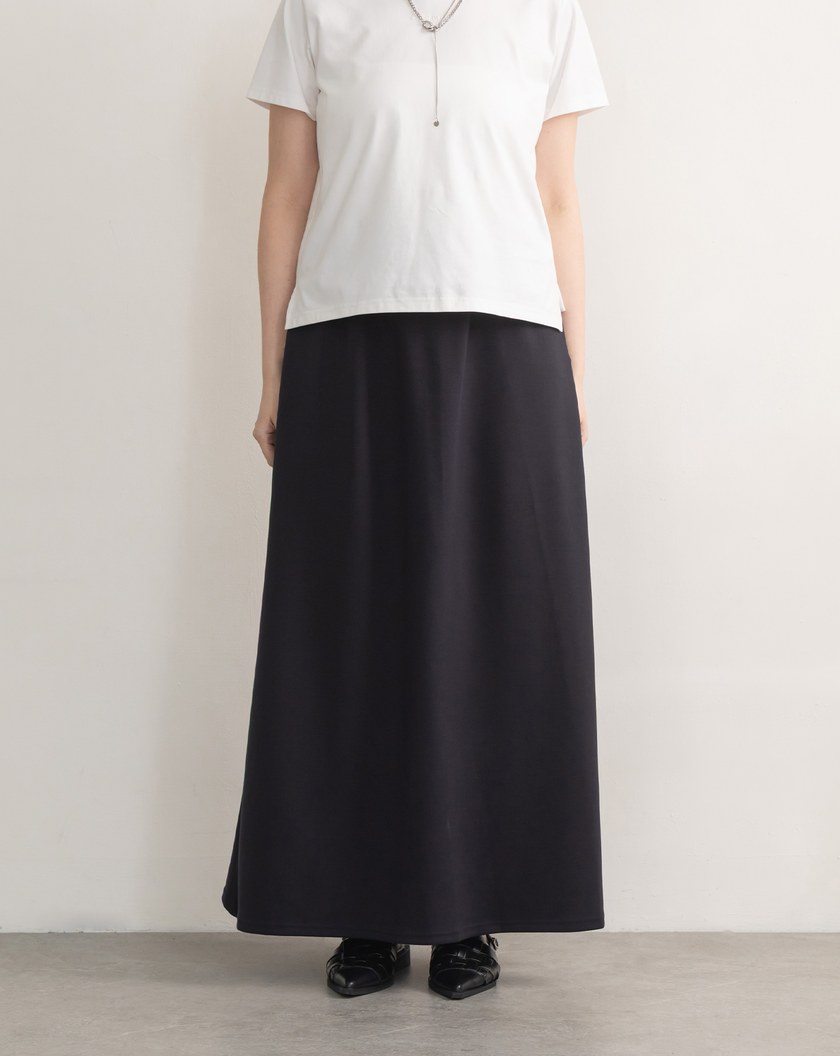 不挑身形彈性直筒長裙(兩色)