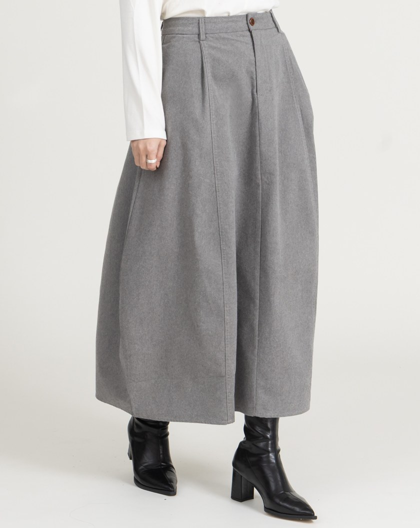 俐落感立體剪裁花苞裙(兩色)