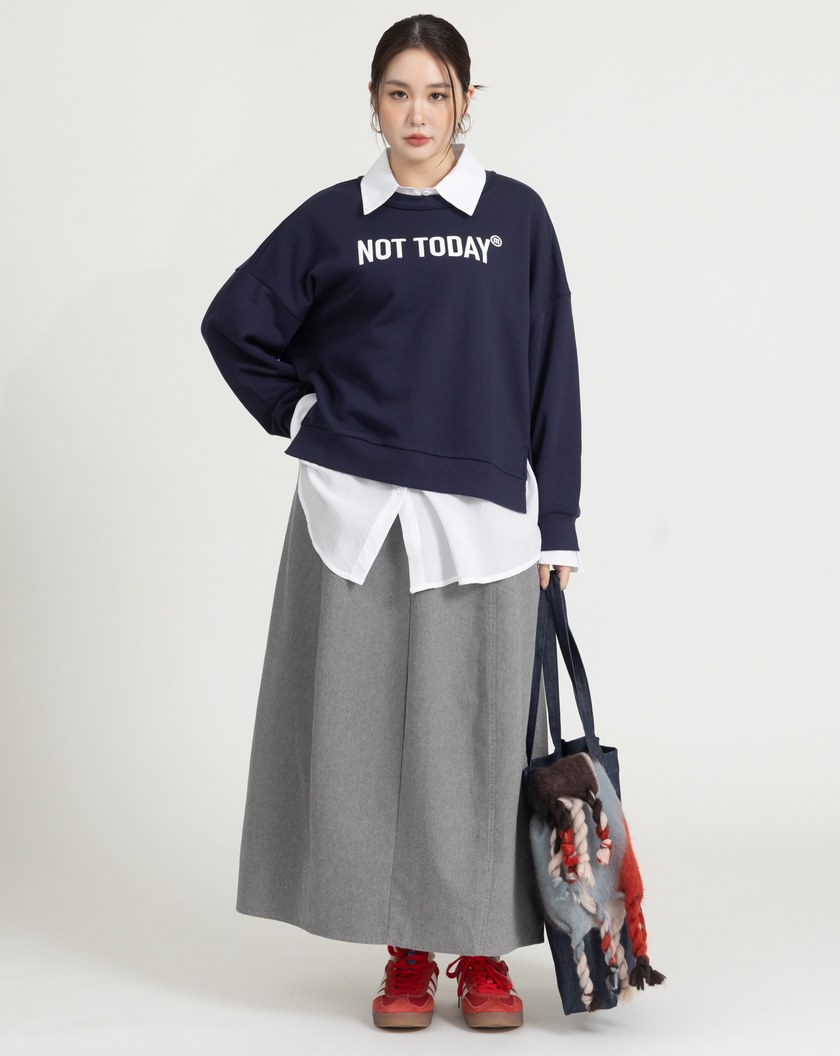 俐落感立體剪裁花苞裙(兩色)