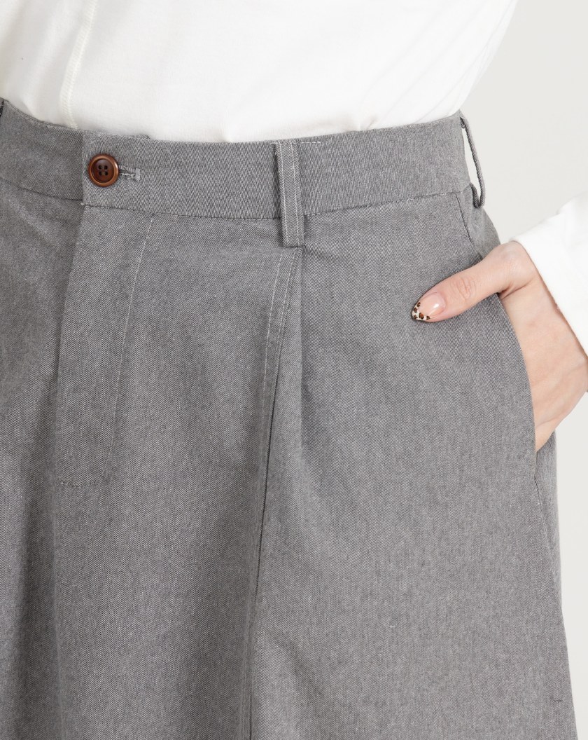 俐落感立體剪裁花苞裙(兩色)