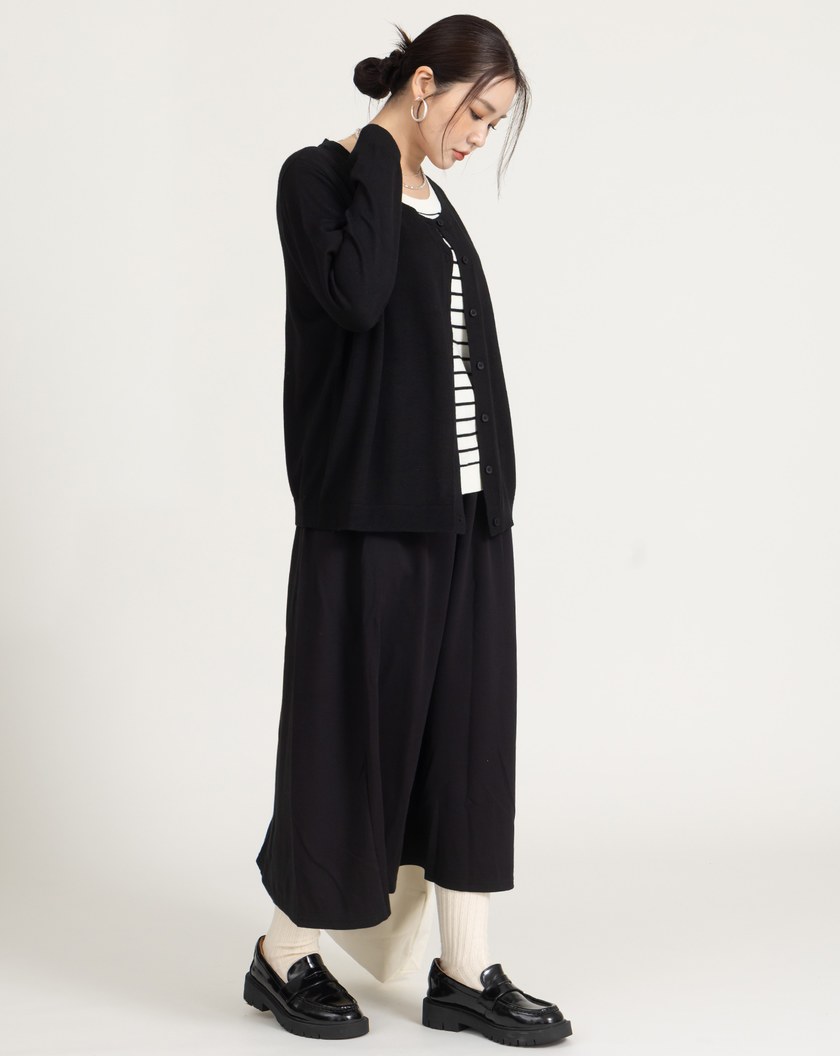 遮胯必備全腰鬆緊針織圓裙