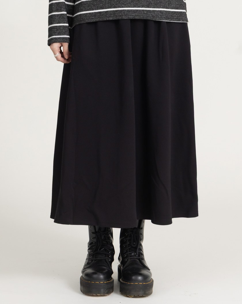 遮胯必備全腰鬆緊針織圓裙