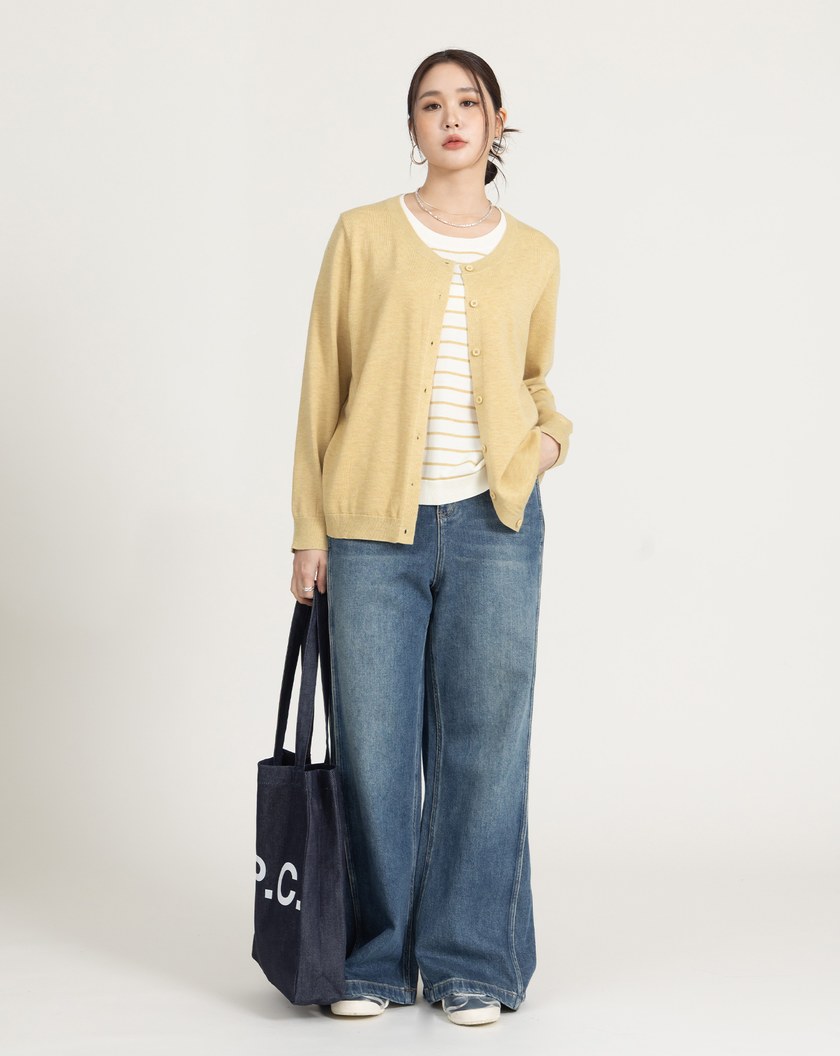 一件出門混羊毛假兩件針織上衣(三色)