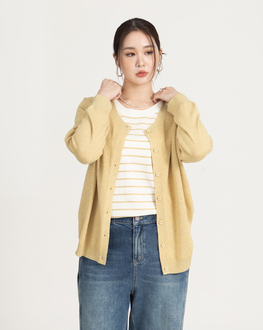 一件出門混羊毛假兩件針織上衣(三色)