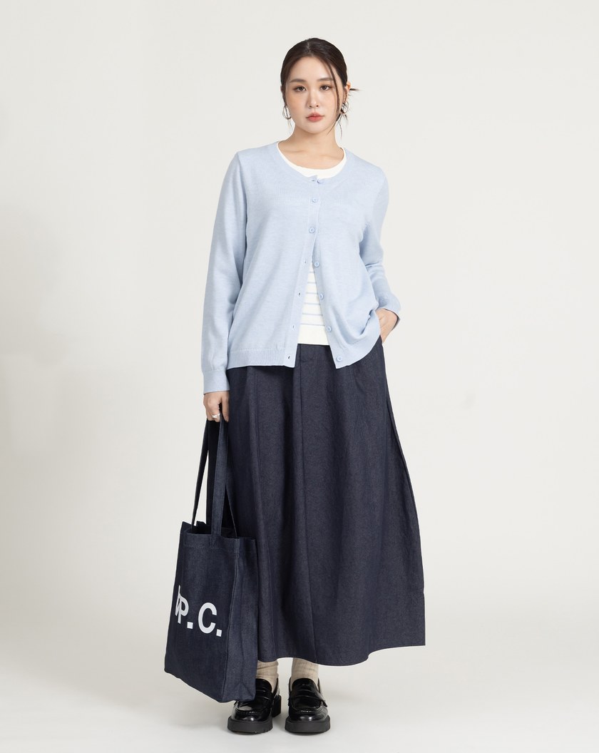 一件出門混羊毛假兩件針織上衣(三色)