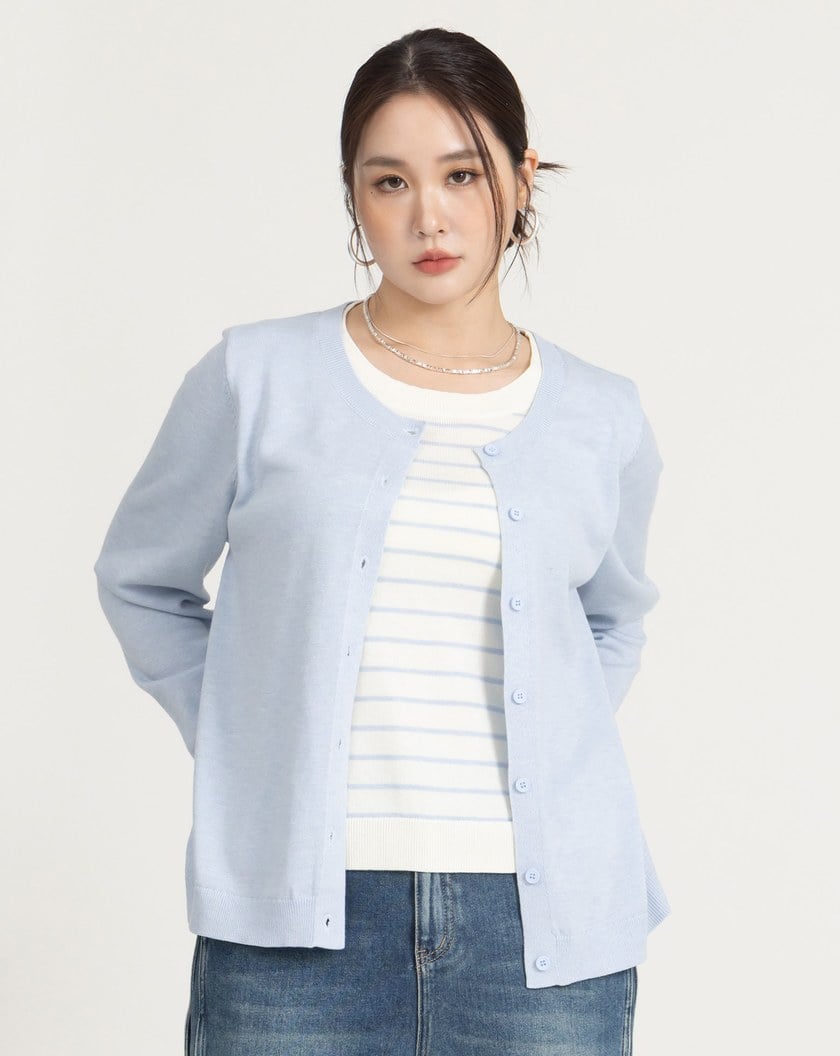 一件出門混羊毛假兩件針織上衣(三色)