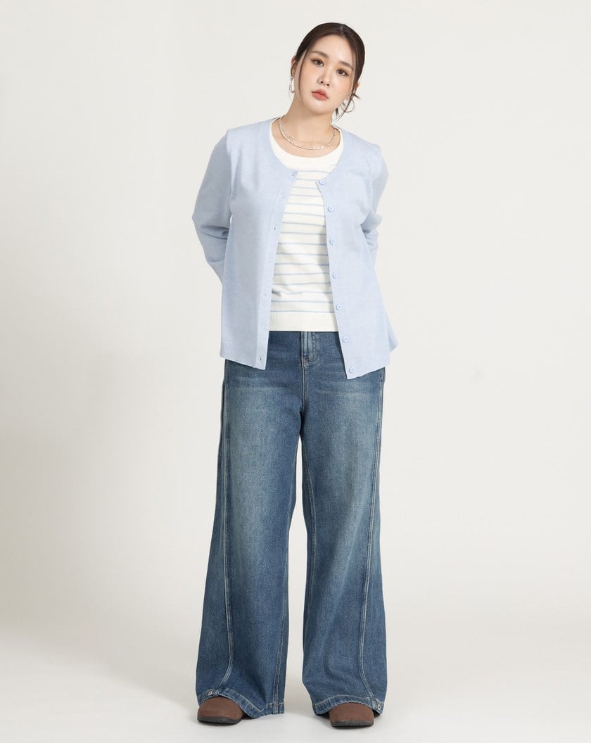 一件出門混羊毛假兩件針織上衣(三色)