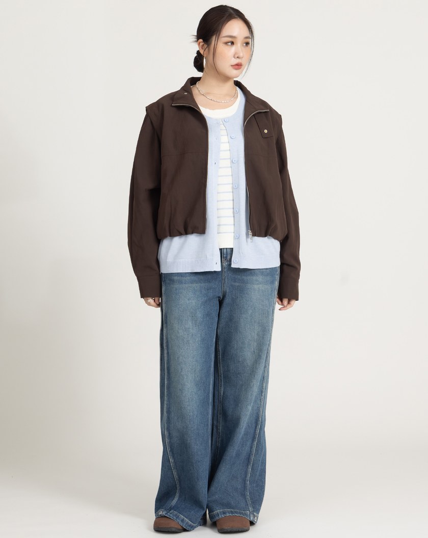 袖子可拆兩穿麂皮絨外套