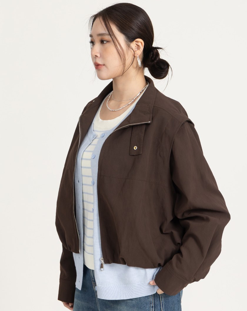 袖子可拆兩穿麂皮絨外套