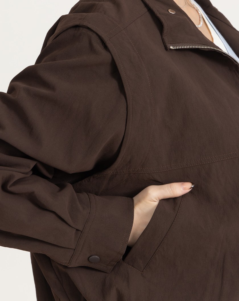 袖子可拆兩穿麂皮絨外套