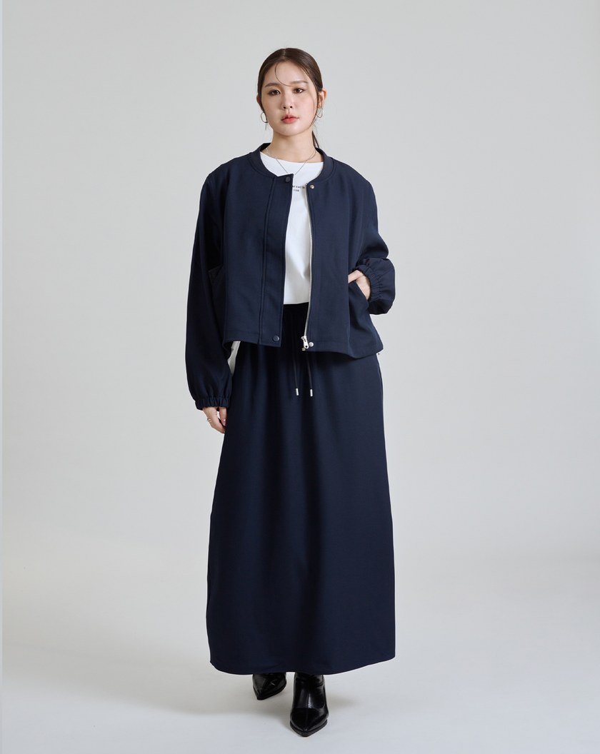 簡約無領西裝夾克