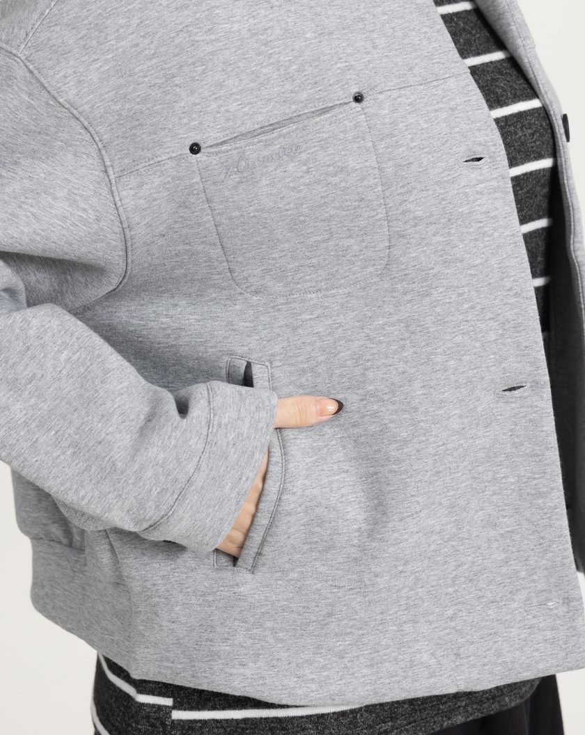 Q軟空氣棉無領外套(三色)