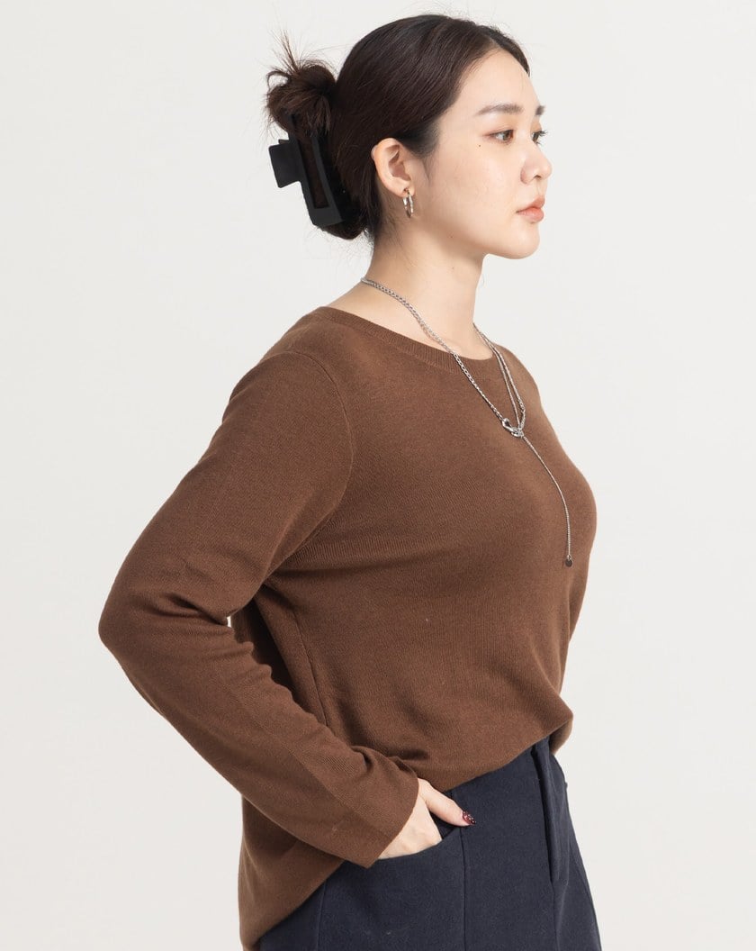 不易皺簡約針織上衣(四色)