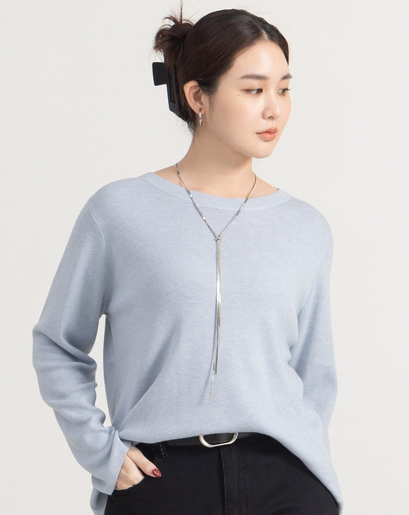 不易皺簡約針織上衣(四色)