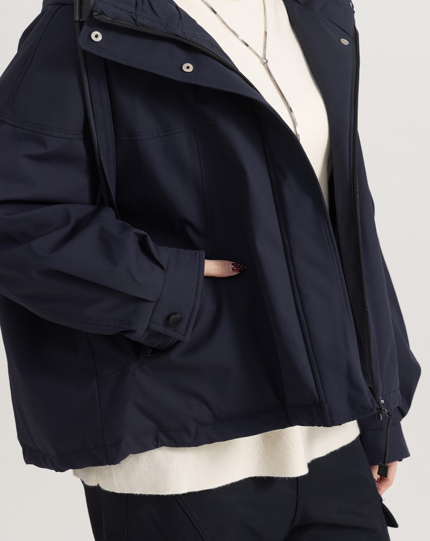 擋風防潑水鋪棉連帽外套(兩色)