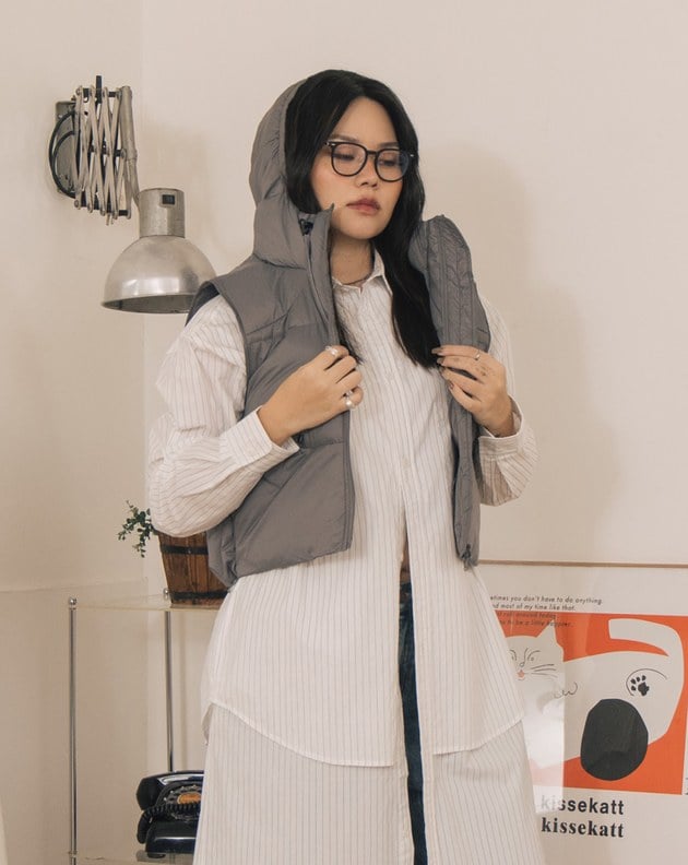 輕盈不臃腫羽絨連帽背心(三色)