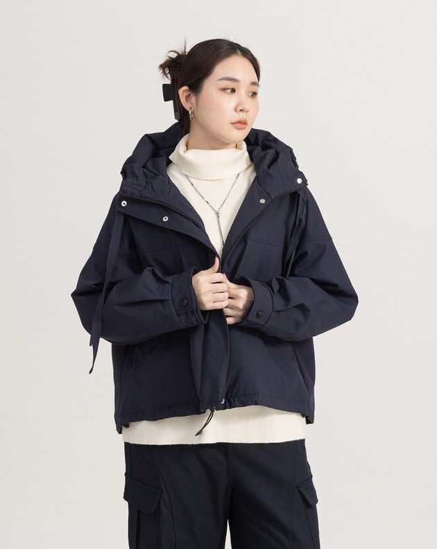 擋風防潑水鋪棉連帽外套(兩色)