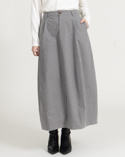 俐落感立體剪裁花苞裙(兩色)