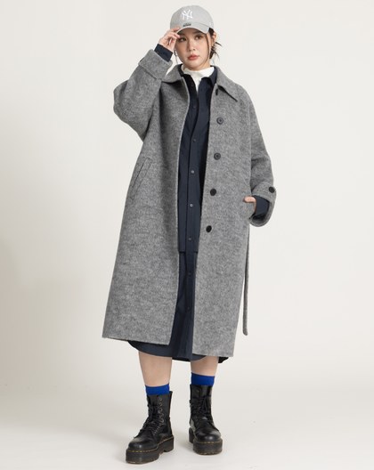 雙面呢羊毛長版大衣