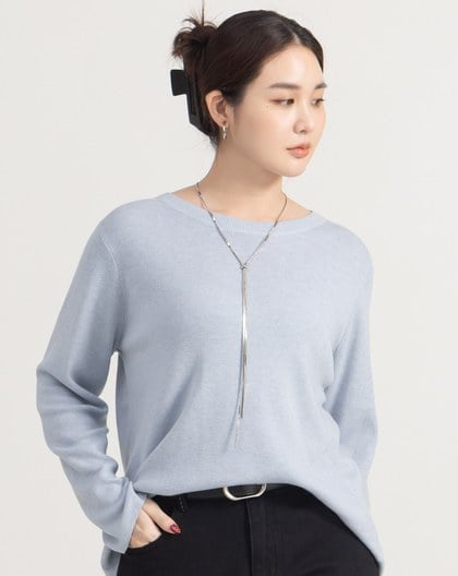 不易皺簡約針織上衣(四色)