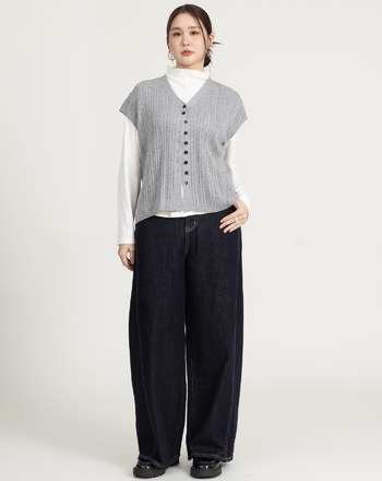 V領鏤空短袖針織上衣(三色)