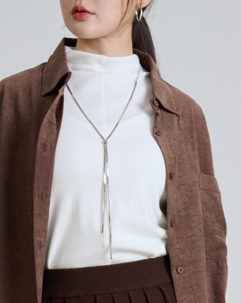 不易皺坑條絨感垂墜襯衫(三色)