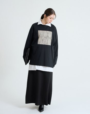 不挑身形彈性直筒長裙(兩色)