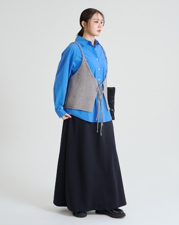 不挑身形彈性直筒長裙(兩色)