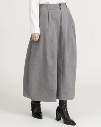 俐落感立體剪裁花苞裙(兩色)