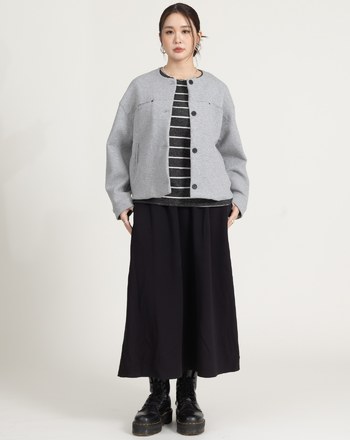 遮胯必備全腰鬆緊針織圓裙