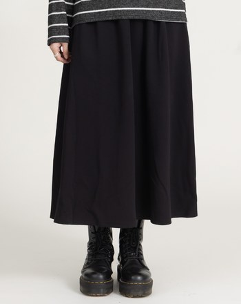 遮胯必備全腰鬆緊針織圓裙