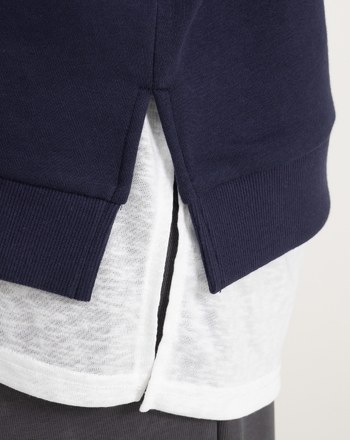 not today繡花開衩連帽大學T(兩色)