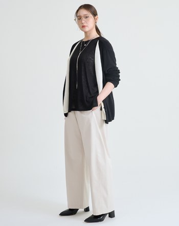 鬆弛感天絲透膚長袖上衣(三色)