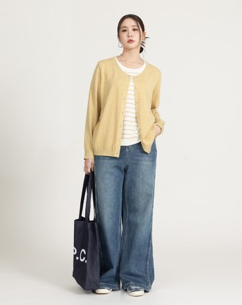 一件出門混羊毛假兩件針織上衣(三色)