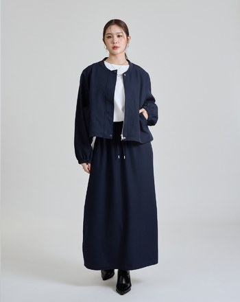 簡約無領西裝夾克