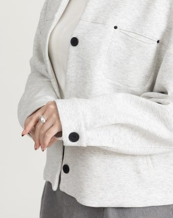 Q軟空氣棉無領外套(三色)