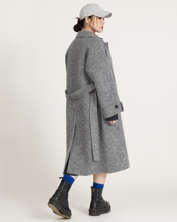 雙面呢羊毛長版大衣