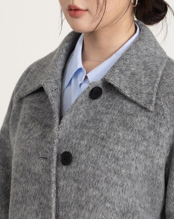 雙面呢羊毛長版大衣