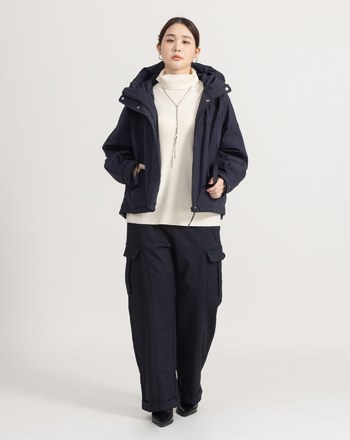 都會風挺廓剪接造型工裝褲(兩色)