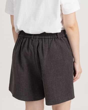 遮胯必備口袋造型羊毛A字短褲(兩色)