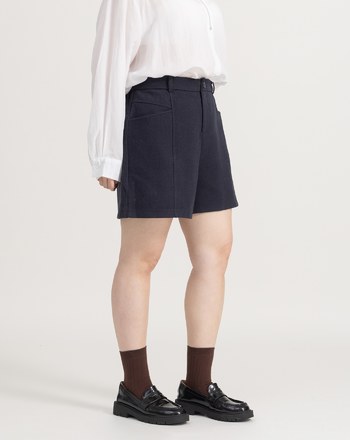 遮胯必備口袋造型羊毛A字短褲(兩色)