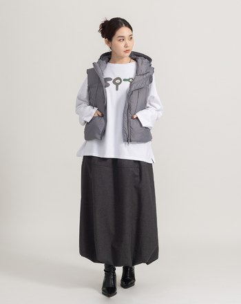 絨感純棉圖案設計長袖T恤(兩色)