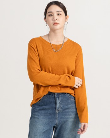 不易皺簡約針織上衣(四色)