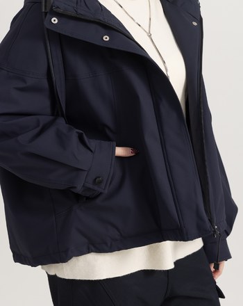 擋風防潑水鋪棉連帽外套(兩色)