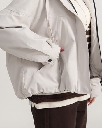 擋風防潑水鋪棉連帽外套(兩色)