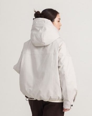 擋風防潑水鋪棉連帽外套(兩色)